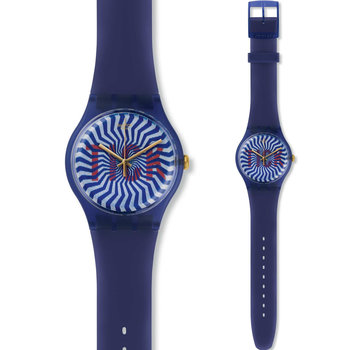 SWATCH TI-OCK Blue Rubber