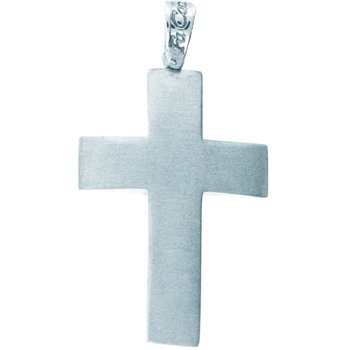 Βαπτιστικός σταυρός 14Κ Λευκόχρυσό της FaCaDoro
