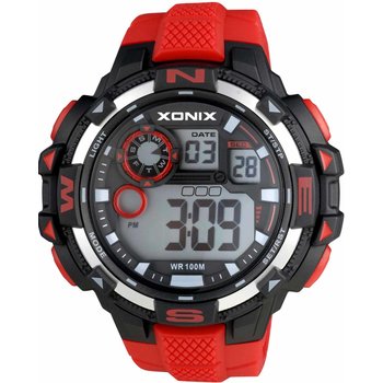 XONIX Digital Red Rubber Strap