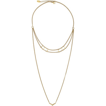 Just CAVALLI Relaxed Gold Plated Stainless Steel Necklace
