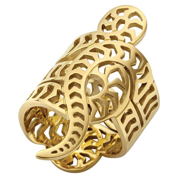 Just CAVALLI Gold Plated Stainless Steel Ring (M)