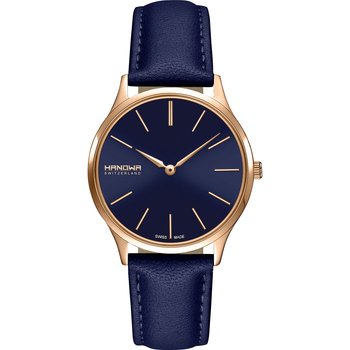 HANOWA Pure Blue Leather Strap