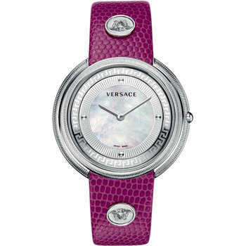 VERSACE Thea Purple Leather