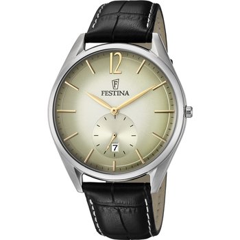 FESTINA Black Leather Bracelet