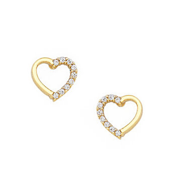 Earrings Set SAVVIDIS 14ct Gold with zircon