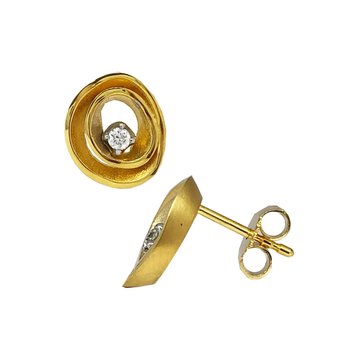 Σκουλαρίκια SAVVIDIS από χρυσό 18Κ με διαμάντια