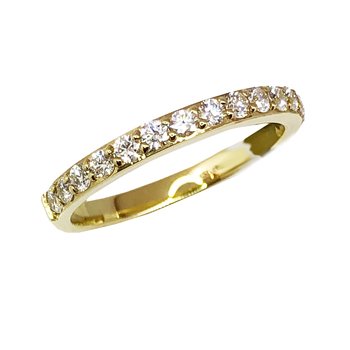 Half eternity Ring 18K gold with diamonds SAVVIDIS (No 54)