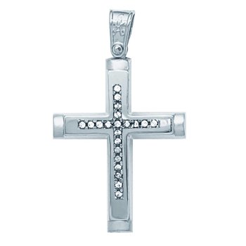 Cross made from 14ct White Gold by SAVVIDIS