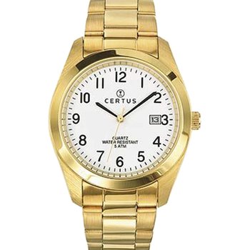 CERTUS Mens Gold Stainless