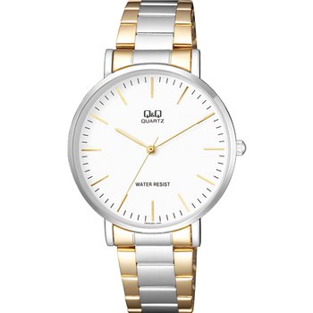 Q&Q Mens Two Tone Stainless