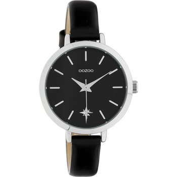 OOZOO Timepieces Black Leather Strap