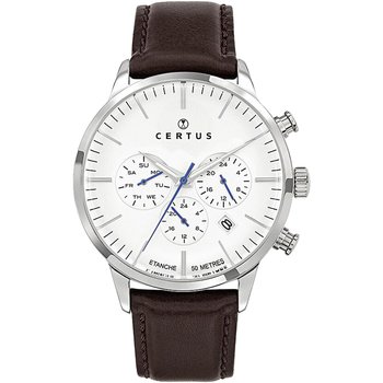 CERTUS Mens Brown Leather