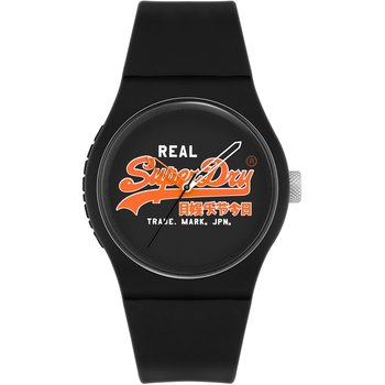 SUPERDRY Black Silicone Strap