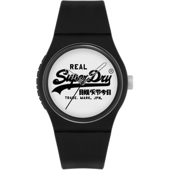 SUPERDRY Black Silicone Strap