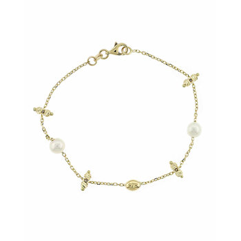 Bracelet 14ct gold with pearls SAVVIDIS