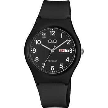 Q&Q Watch Black Plastic Strap