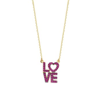 Κρεμαστό Love The Love Collection SAVVIDIS από χρυσό 14Κ με ζιργκόν