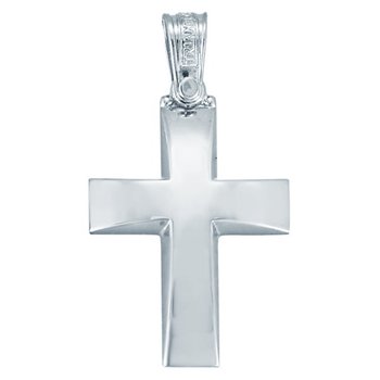 Cross 14ct White gold by Triantos