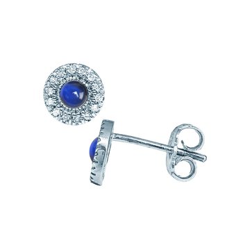 Earrings 18ct White Gold with