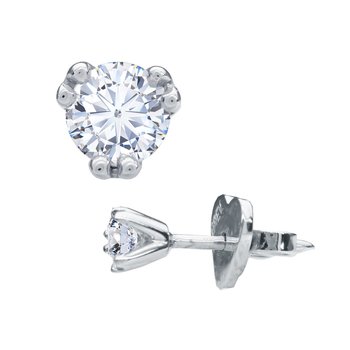 Σκουλαρίκια SAVVIDIS από λευκόχρυσο 18Κ με διαμάντια