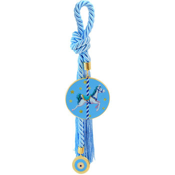 Decorative kids charm with hanging amulet