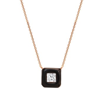 Necklace 14ct rose gold with