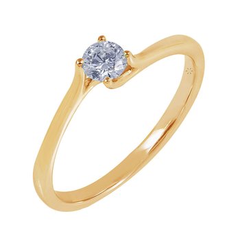 Solitaire ring 18ct gold with diamond by BREUNING