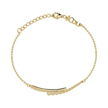 JCOU The Dots 14ct Gold-Plated Sterling Silver Bracelet
