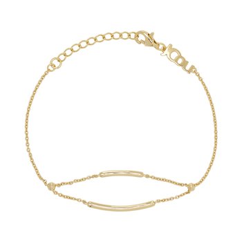 JCOU Chains 14ct Gold-Plated Sterling Silver Bracelet