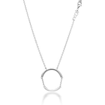 JCOU Chains Rhodium-Plated Sterling Silver Necklace