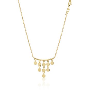 JCOU Coins 14ct Gold-Plated Sterling Silver Necklace