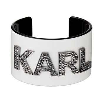 KARL LAGERFELD Crystal Karl Cuff Bracelet