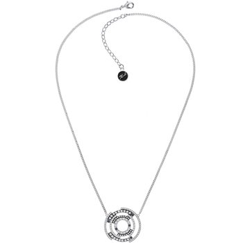 KARL LAGERFELD Large Concentric Crystal Necklace