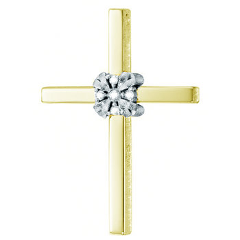 Cross 14Ct White Gold And