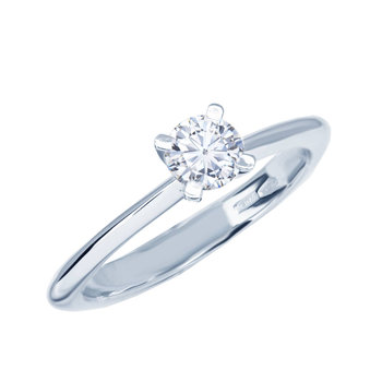 Μονόπετρο δαχτυλίδι SAVVIDIS από λευκόχρυσο 18Κ με διαμάντια (Νο 53)