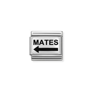 NOMINATION Link - MATES with Arrow in Stainless Steel and Silver 925