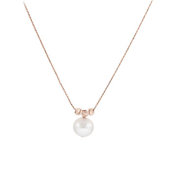 Necklace 14ct Rose Gold by SAVVIDIS with Pearl