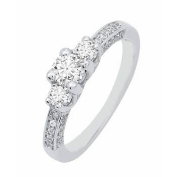 Solitaire Ring 14ct White Gold by SAVVIDIS with Zircon (Νο 54)