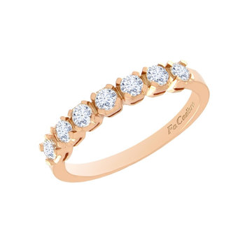 Ring 14ct Rose Gold with Zircon by FaCaDoro (No 53)