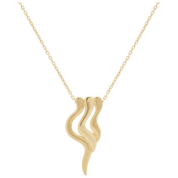 JCOU Like The Wind 14ct Gold-Plated Sterling Silver Necklace