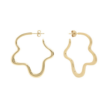 JCOU Like The Wind 14ct Gold-Plated Sterling Silver Earrings set