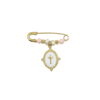 Pin 9ct gold with Cross,