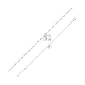 GO Sterling Silver Bracelet with Crystals