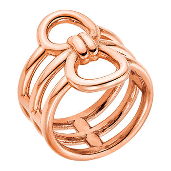VOGUE Starling Silver 925 Ring Rose Gold Plated 18K