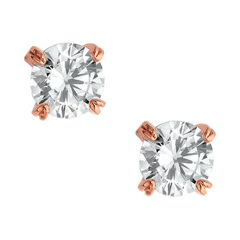VOGUE Starling Silver 925 Earrings Rose Gold Plated with Crystals
