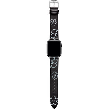 TED Magnolia Black Leather Strap for APPLE Watches 38-40 mm
