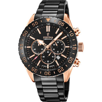 FESTINA Chronograph Black Stainless Steel Bracelet