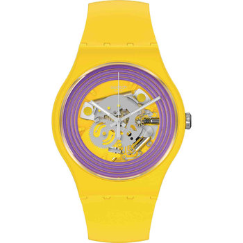 SWATCH Purple Rings Yellow