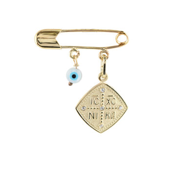 14ct Gold Pin with Charm by