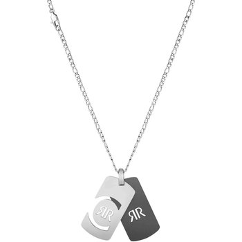 CERRUTI Mens CRR Tag Stainless Steel Necklace
